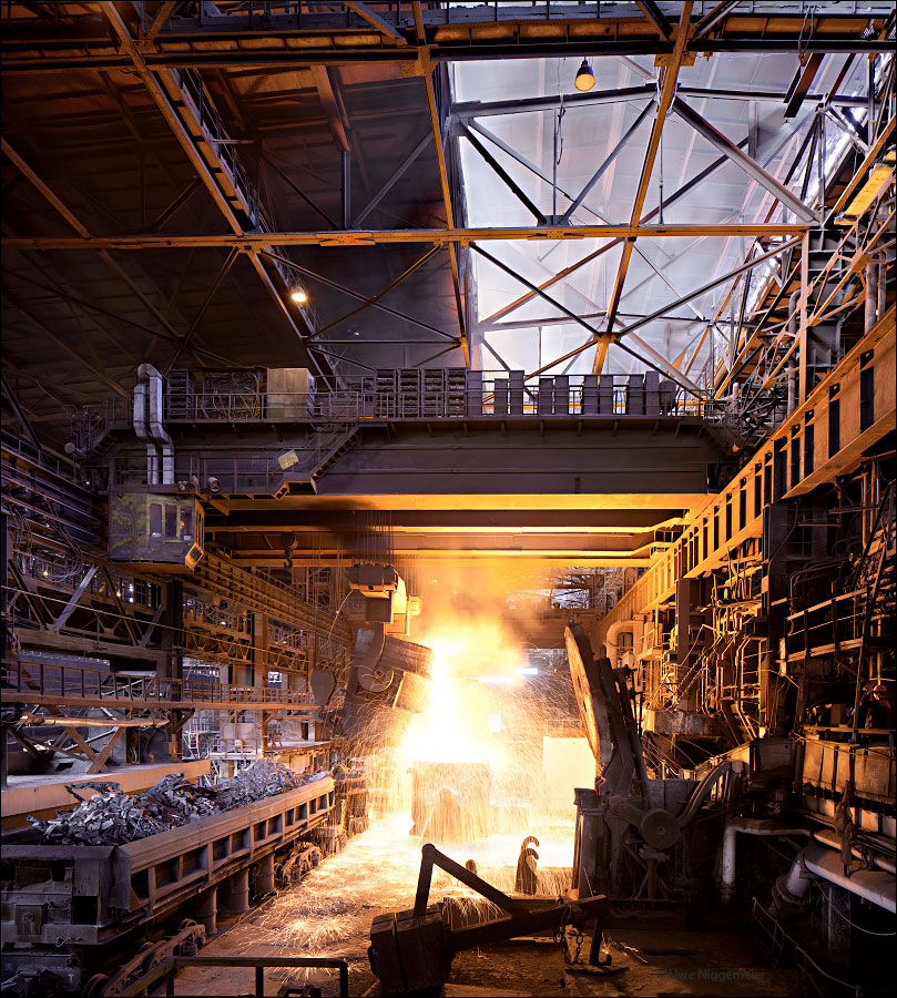 Donetsk, metallurgical ,plant, siemens-martin stahlwerk, open hearth furnace