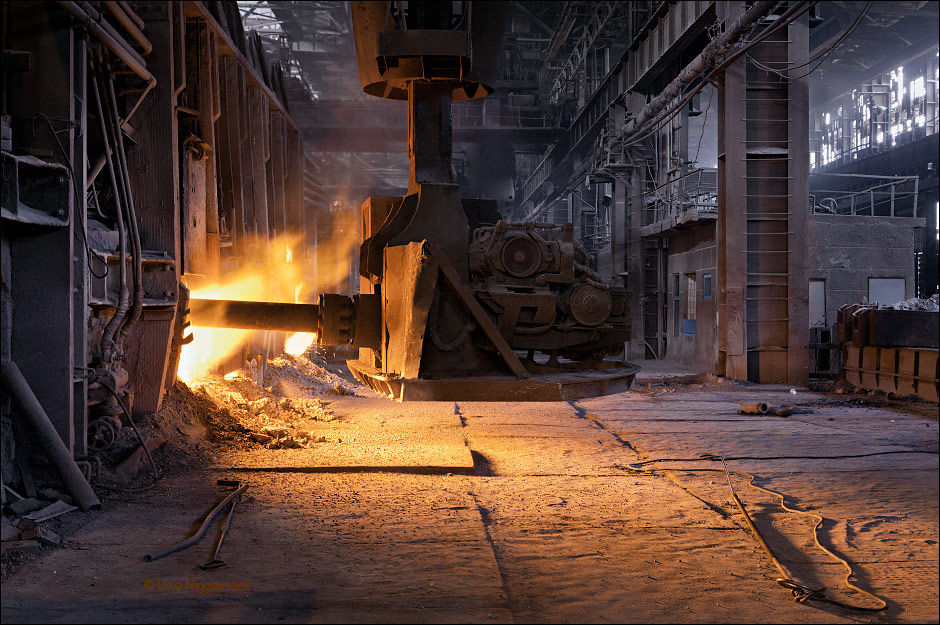 Donetsk, metallurgical ,plant, siemens-martin ofen, open hearth furnace